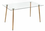 Стеклянный стол Woodville Rober wood 11314