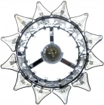 Подвесной светильник Arte Lamp Caravaggio A1059SP-1CC (220V, хрусталь, на проводе, круглые)