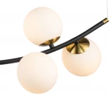 Люстра подвесная Nuvole V000087 (11002/7P Black) (220V, на тросе, шар)