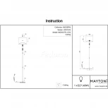 Торшер Maytoni Lincoln MOD527FL-01N