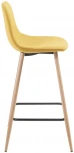 Барный стул La Forma (ex Julia Grup) Nolite (Желтый,Горчичный/ Сталь,Фанера,Металл,Пена)