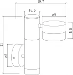 Настенный светильник уличный Arte Lamp Budapest A2362AL-2BK (220V, IP54)