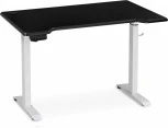 Компьютерный стол Маркос с механизмом подъема 120 (Маркос с механизмом подъема 120х75х75 черная шагрень / белый) Notta арт.578400