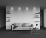 Встраиваемый светильник под гипсокартон Maytoni Round DL058-7W4K-TRS-BS (LED, 220V, круглые)