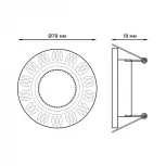 Встраиваемый точечный светильник Gauss Aluminium AL017 (220V)