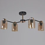 Потолочная люстра на штанге Reluce 01606-0.3-04 BK+FGD (220V)