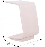 Стол журнальный приставной Неро 3 белый ясень от фабрики Mebelik