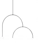 Подвесной светильник iLamp North 8628P/3 BK-WH (220V, на проводе, шарики)