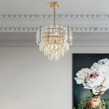 Потолочная люстра хрустальная на штанге Arte Milano Sorrento-4409 374409/6/300/400 GD (220V)