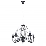 Подвесная люстра Vitaluce V1179/5 (220V, ковка, на цепи, свеча)