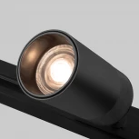 Трековый светильник однофазный чёрный 9W 4200K Elektrostandard Riffe 85512/01 (LED, 220V, круглые)
