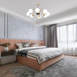 Потолочная люстра на штанге Arte Milano Napoli 312066/D940/8 BS/BK (220V, шарики)