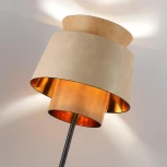 Торшер Odeon Light Kressa 4992/1F PENDANT черный/бежевый/терракотовый/золотой/металл/экокожа E27 1*60W