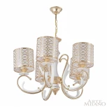 Подвесная люстра Arte Milano Florentia-1237 301237/5 Wh/Gd (220V, на цепи)