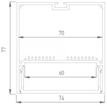 Профиль для светодиодной ленты LS.7477