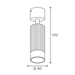 Спот Wolta WSL-MR11/S16BG под лампу MR11 с цоколем GU10 Черный / золотой SHELL