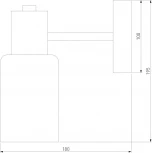 Бра Eurosvet Vegga 70160/1 латунь (220V)
