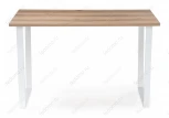 Стол Woodville Лота Лофт 120 25 мм дуб делано светлый / белый матовый 489649