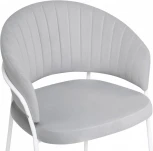 Стул на металлокаркасе Лео (Лео серый brandy light 22 / белый) Woodville арт.592485