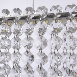 Подвесная люстра светодиодная APL LED Sicilia SH06.70.B.Ni.4000 (220V, хрусталь, на тросе)