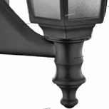 Бра уличное Horoz Бегония, 1 плафон, черный с белым