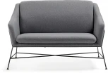 Диван уличный La Forma (ex Julia Grup) Brida (Графит,Черный,Серый/ Металл,Пена,Фанера,Сталь)