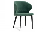 Стул Woodville на металлокаркасе Алсисар катания изумруд / черный 469974