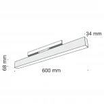 Трековый светильник Basis S35 3000K 20Вт 120° LED (магнитный) Maytoni Technical TR012-2-20W3K-B (48V)