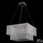 Подвесная люстра светодиодная APL LED Sicilia SH04.52.C.Ni.4000 (220V, хрусталь, на тросе)