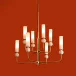 Потолочная люстра на штанге Freya Sunspot FR5482CL-08BS