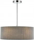 Потолочная люстра на штанге Lumion Zigrisa 8111/5 хром/серый, металл/текстиль E14 5*40W 220V (круглые)