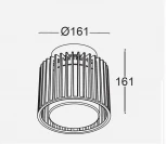 Потолочный светильник уличный Oasis Light UNITE 3975 Bl (220V, IP54)