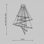 Подвесной светильник Maytoni Line MOD016PL-L96GK (LED, 220V, на тросе)
