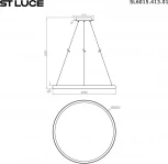 Подвесной светильник ST Luce Satellite SL6015.413.01 Темно-Серый/Белый LED 1*45W (220V, пульт управления, на тросе, круглые)