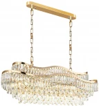 Подвесная люстра Odeon Light Wayta 5073/15 золото/прозрачный/металл/хрусталь E14 15*40W (220V, на цепи)