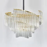 Подвесная люстра Waltz D80 ImperiumLoft Waltz01 (177867-26) (220V, хрусталь, на цепи)