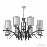 Подвесная люстра Arte Milano Florentia-9167 309167/8 Bk/Ni (220V, на цепи)