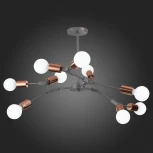 Потолочная люстра на штанге Evoluce Palare SLE106403-09 (220V, молекулы)