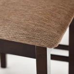 Обеденный комплект Хадсон (стол + 4 стула)/ Hudson Dining Set дерево гевея/мдф, стол: 110х70х75см / стул: 44х42х89см, cappuccino (темный орех), ткань кор.-зол. (1 Tetchair 13691