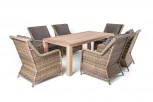 Обеденная группа садовая, цвет соломенный 4SIS Валенсия VALC6T-7-SET