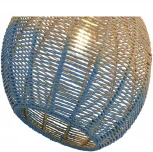 Подвесной светильник ST Luce Vimini SL1514.523.01 Белый/Бежевый, Синий E27 1*40W (220V, на проводе, шар)