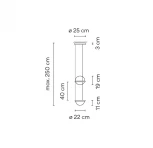 Подвесной светильник Palma Wall Lamp Шар + Вазон ImperiumLoft 22,93727 (168489-22) (220V, на тросе, шар)