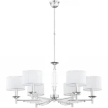 Потолочная люстра на штанге Kutek Fellino FEL-ZW-6(BN/A) (220V, хрусталь Swarovski)