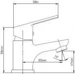 Смеситель Dorff Norma D1002100 для раковины