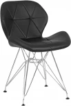 Стул обеденный BUTTERFLY CHROME (ножки хром, цвет чёрный)