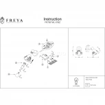 Спот Freya Paola FR7001WL-01BZ