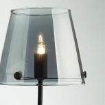 Бра Lumion Smoky 6570/1W черный/дымчатый/металл/стекло G9 1*20W 220V