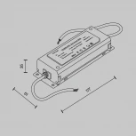 Блок питания Maytoni Power Supply Parity TRA130DR-200W 48В, 200Вт, белый (220V, IP65)