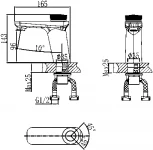 Смеситель D&K Bayern Alfeld DA1482101 для раковины