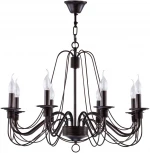Подвесная люстра Freya Velia FR2046-PL-08-BR (220V, на цепи, подсвечник, свеча)